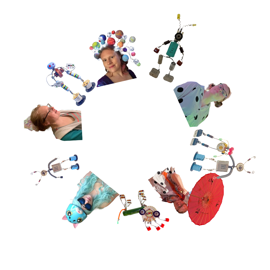 Diane in various artistic projects